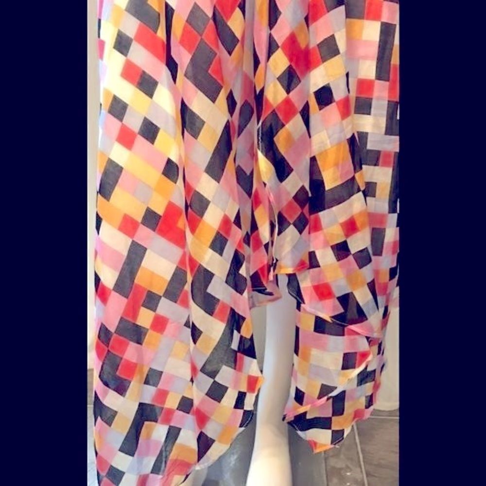 LEGGIADRO 2 piece dress geometric pattern M - Picture 6 of 8
